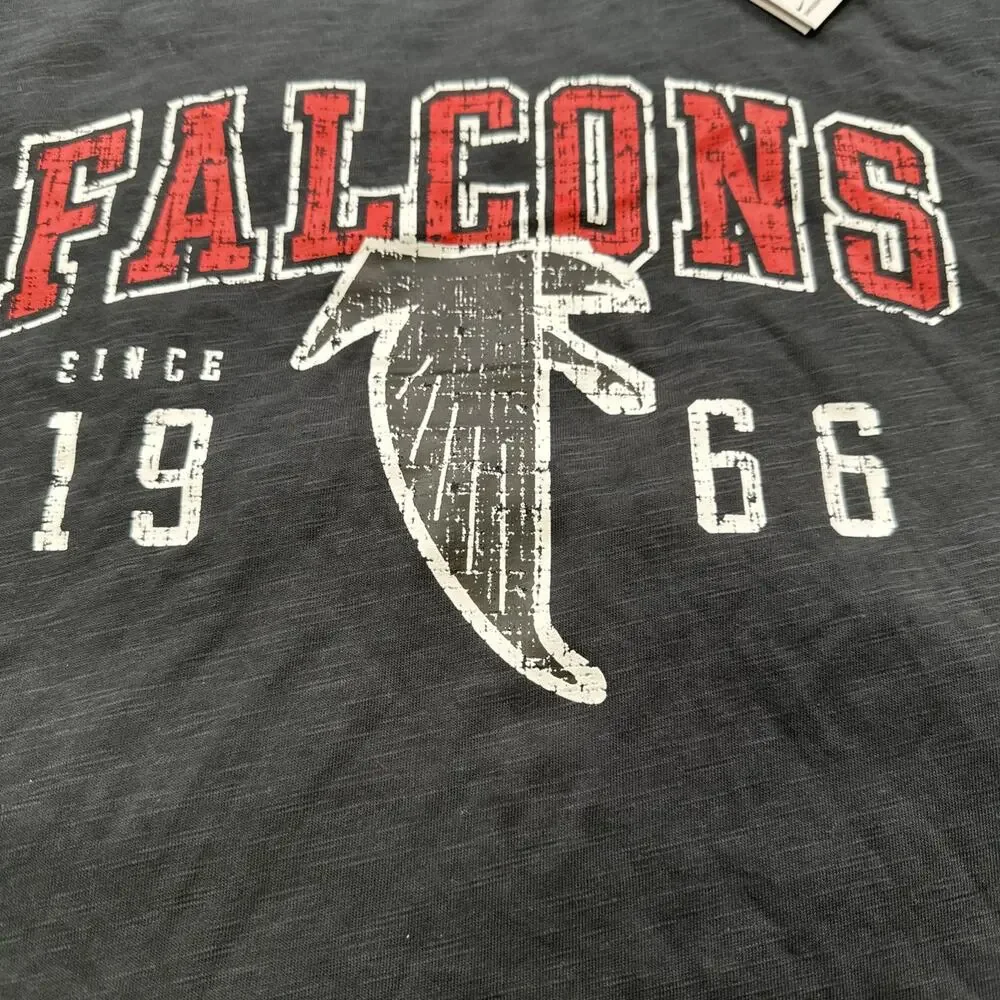 Nike Atlanta Falcons T Shirt Women's‎ Large Black Graphic 1966 Logo NFL Football
